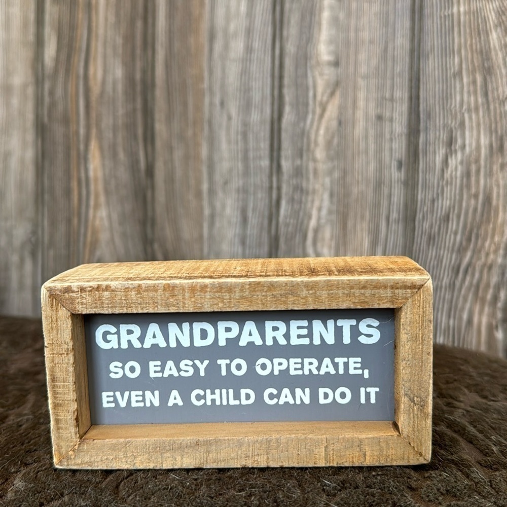 Grandparents sign cute funny farmhouse home decor NEW‎ table top